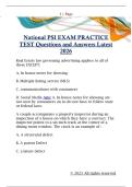 National PSI EXAM PRACTICE  TEST Questions and Answers Latest  2026 
