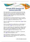 Nebraska MPJE Questions and  Answers Latest 2026 