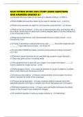 NAUI NITROX DIVER 2026 STUDY GUIDE QUESTIONS AND ANSWERS GRADED A&plus;