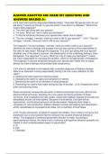 ELSEVIER ADAPTIVE EOC EXAM SET QUESTIONS AND ANSWERS GRADED A&plus;