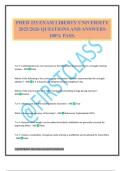 PHED 225 EXAM LIBERTY UNIVERSITY 2025&sol;2026 QUESTIONS AND ANSWERS 100&percnt; PASS&period;