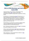 NSCA CPSS Questions and Answers  Latest 2026 