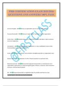 PHR CERTIFICATION EXAM 2025&sol;2026 QUESTIONS AND ANSWERS 100&percnt; PASS&period;