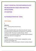 Stahl&rsquo;s Essential Psychopharmacology Test Bank &lpar;5th Ed&rpar; &vert; PMHNP & Psychiatric Nursing