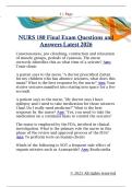 NURS 180 Final Exam Questions and  Answers Latest 2026