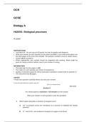 OCR A Level Biology 2025 H420&sol;01 Biological Processes &ndash; Actual Exam Paper