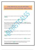 PNR 308 FINAL EXAM 2025&sol;2026 QUESTIONS AND ANSWERS 100&percnt; PASS&period;