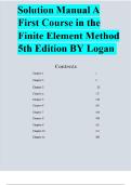 Test Bank For A First Course in the Finite Element Method 5th Edition by Daryl L&period; Logan