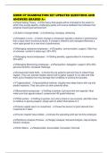 SHRM CP EXAMINATION SET UPDATED QUESTIONS AND ANSWERS GRADED A&plus;