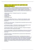 SHRM CP 2026 CORE EXAM TEST QUESTIONS AND ANSWERS GRADED A&plus;