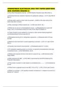 JOURNEYMAN ELECTRICIAN 2026 TEST PAPER QUESTIONS AND ANSWERS GRADED A&plus;