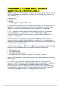 JOURNEYMAN ELECTRICIAN ACTUAL 2026 EXAM QUESTIONS AND ANSWERS GRADED A&plus;
