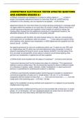 JOURNEYMAN ELECTRICIAN TESTED UPDATED QUESTIONS AND ANSWERS GRADED A&plus;