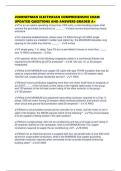 JOURNEYMAN ELECTRICIAN COMPREHENSIVE EXAM UPDATED QUESTIONS AND ANSWERS GRADED A&plus;