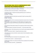 PSI NATIONAL REAL ESTATE COMPREHENSIVE EXAM QUESTIONS AND ANSWERS GRADED A&plus;
