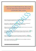 PNR 315 ENVIRONMENTAL HEALTH&period; EXAM 2025&sol;2026 QUESTIONS AND ANSWERS 100&percnt; PASS&period;