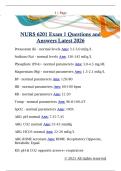 NURS 6201 Exam 1 Questions and  Answers Latest 2026 