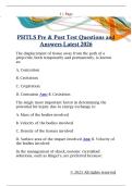 PHTLS Pre & Post Test Questions and  Answers Latest 2026