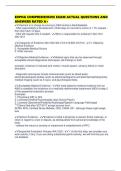 EDPNA COMPREHENSIVE EXAM ACTUAL QUESTIONS AND ANSWERS RATED A&plus;