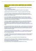 EDPNA FINAL EXAM ACTUAL QUESTIONS AND ANSWERS RATED A&plus;