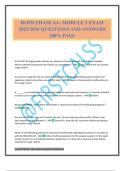 ROPD Exam Package Deal Questions and Verified Answers &lpar;2025 &sol; 2026&rpar;