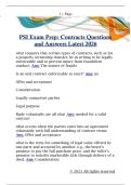 PSI Exam Prep&colon; Contracts Questions  and Answers Latest 2026