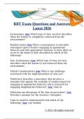 RBT Exam Questions and Answers  Latest 2026 