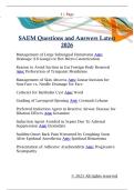 SAEM Questions and Answers Latest  2026 