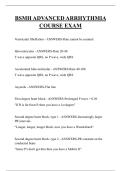 BSMH ADVANCED ARRHYTHMIA COURSE EXAM QUESTIONS AND ANSWERS 2026
