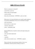 RBS FINAL EXAM QUESTIONS AND ANSWERS 2026
