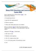 Sharp ESO Exam Questions and  Answers Latest 2026