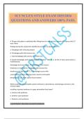 SCI NCLEX STYLE EXAM 2025&sol;2026 QUESTIONS AND ANSWERS 100&percnt; PASS&period;