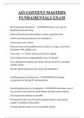 ATI CONTENT MASTERY FUNDAMENTALS EXAM QUESTIONS AND ANSWERS 2026