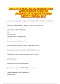 CNA STATE TEST- MICHIGAN QUESTIONS WITH CORRECT DETAILED ANSWERS A&plus; ALREADY GRADED LATEST VERSION 2026