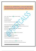 SURGICAL ASSISTING 1 EXAM 2025&sol;2026 QUESTIONS AND ANSWERS 100&percnt; PASS&period;