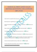 SURGICAL FIRST ASSIST EXAM 2025&sol;2026 QUESTIONS AND ANSWERS 100&percnt; PASS&period;
