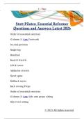 Stott Pilates&colon; Essential Reformer  Questions and Answers Latest 2026 