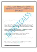 TEXAS LIFE INSURANCE EXAM 2025&sol;2026 QUESTIONS AND ANSWERS 100&percnt; PASS&period;