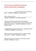 Praxis Science 5905 Study Guide QUESTIONS WITH ANSWERS