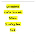 Test Bank for Women&rsquo;s Gynecologic Health&comma; 4th  by Schuiling & Likis &ndash; Latest Version