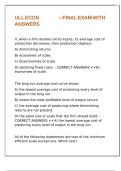 ULL ECON 528 &ndash; FINAL EXAM WITH ANSWERS