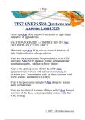 TEST 4 NURS 5350 Questions and  Answers Latest 2026
