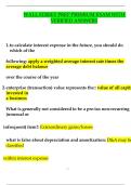 WALL STREET PREP PREMIUM EXAM WITH  VERIFIED ANSWERS 