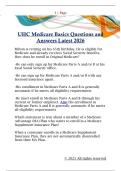 UHC Medicare Basics Questions and  Answers Latest 2026