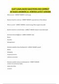 CLEET LEGAL BLOCK QUESTIONS AND CORRECT DETAILED ANSWERS A&plus; VERIFIED LATEST VERSION