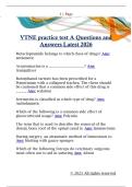 VTNE practice test A Questions and  Answers Latest 2026