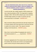 COB 300 OPERATIONS EXAM LATEST 2026 ACTUAL EXAM WITH  COMPLETE QUESTIONS AND CORRECT DETAILED ANSWERS &lpar;100&percnt;  VERIFIED ANSWERS&rpar; &vert;ALREADY GRADED A&plus;&vert; &vert;&vert;PROFESSOR  VERIFIED&vert;&vert; &vert;&vert;BRANDNEW&excl;&excl;&excl;&vert;&vert;
