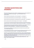 sw OIC&sol;RSO QUESTIONS AND ANSWERS