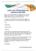 week 1 nurs 180 Questions and  Answers Latest 2026