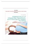 Susan Ricci Essentials of Maternity&comma; Newborn & Women&rsquo;s Health Nursing 5th Edition Test Bank